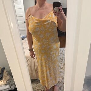 Abercrombie & Fitch Cowl Neck Maxi Slip Dress
